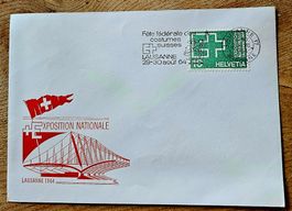 EXPO 64 - lettre spéciale illustrée par PEN