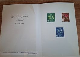 Pro Juventute 1948 Sammlung, 3 Marken, Neuchâtel 1949