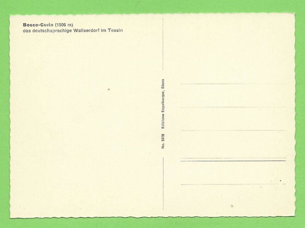 Cartoline postali: Bosco-Gurin – Usato da Zürich venduto da t24_de 1