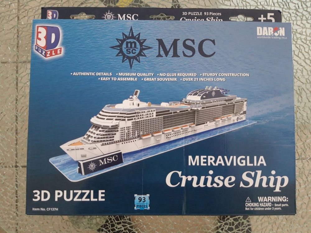 3d puzzle msc cruise ship