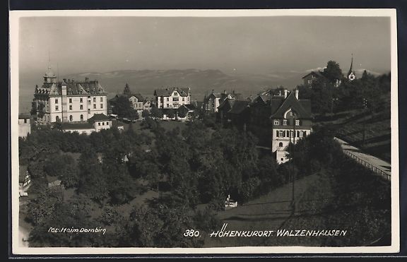 Cartoline postali: Walzenhausen, Panorama mit Strassenparti – Usato da Berlin venduto da bartko-reher