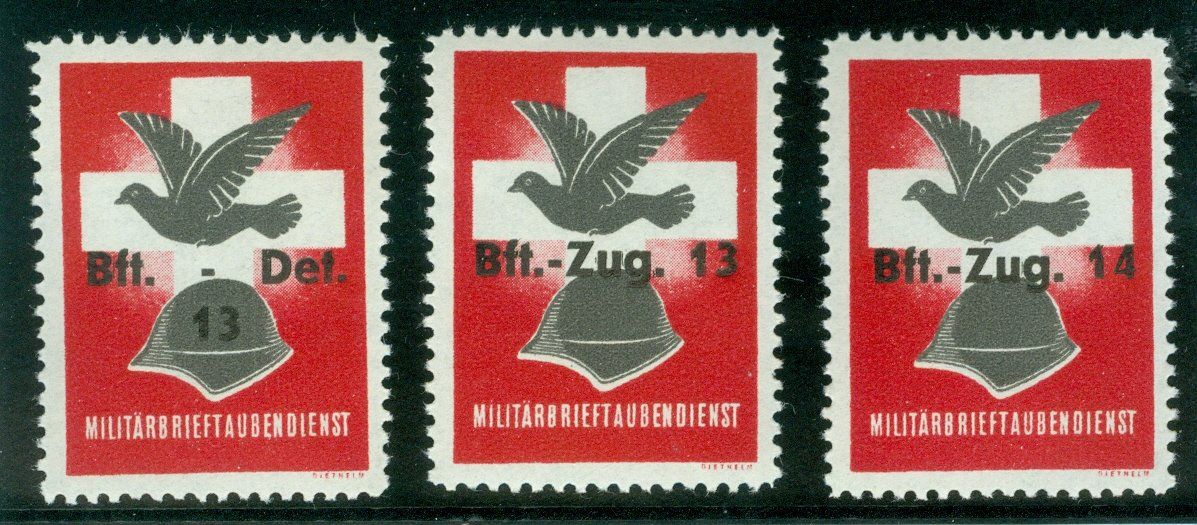 Tutti i francobolli: Brieftaubendetachement – Usato da Zürich venduto da yago-rot