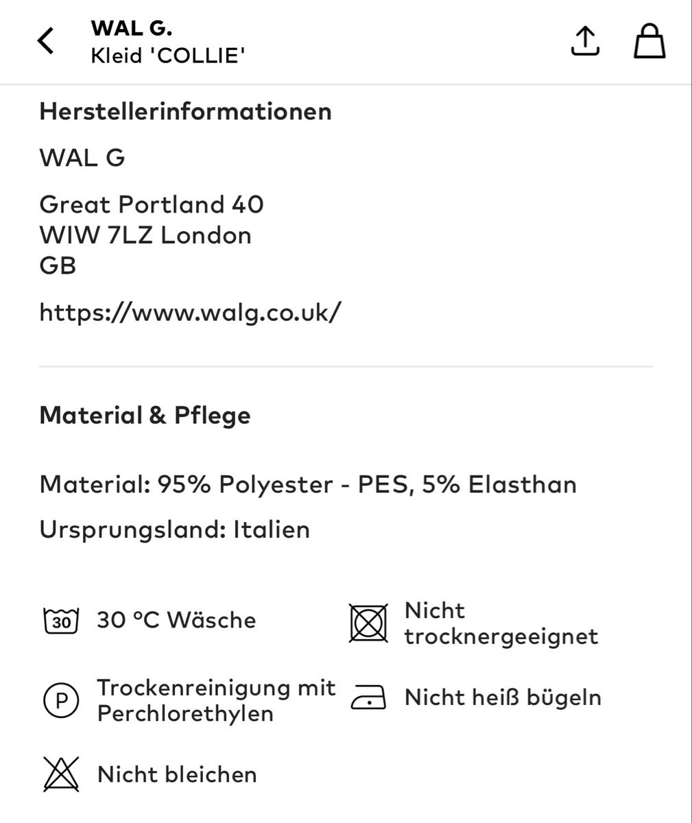 Wal G. Vestiti: Kleid WAL G. – Nuovo (secondo la descrizione) da Zollikofen venduto da AureusManus 5