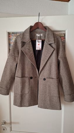 Veste blazer à chevrons