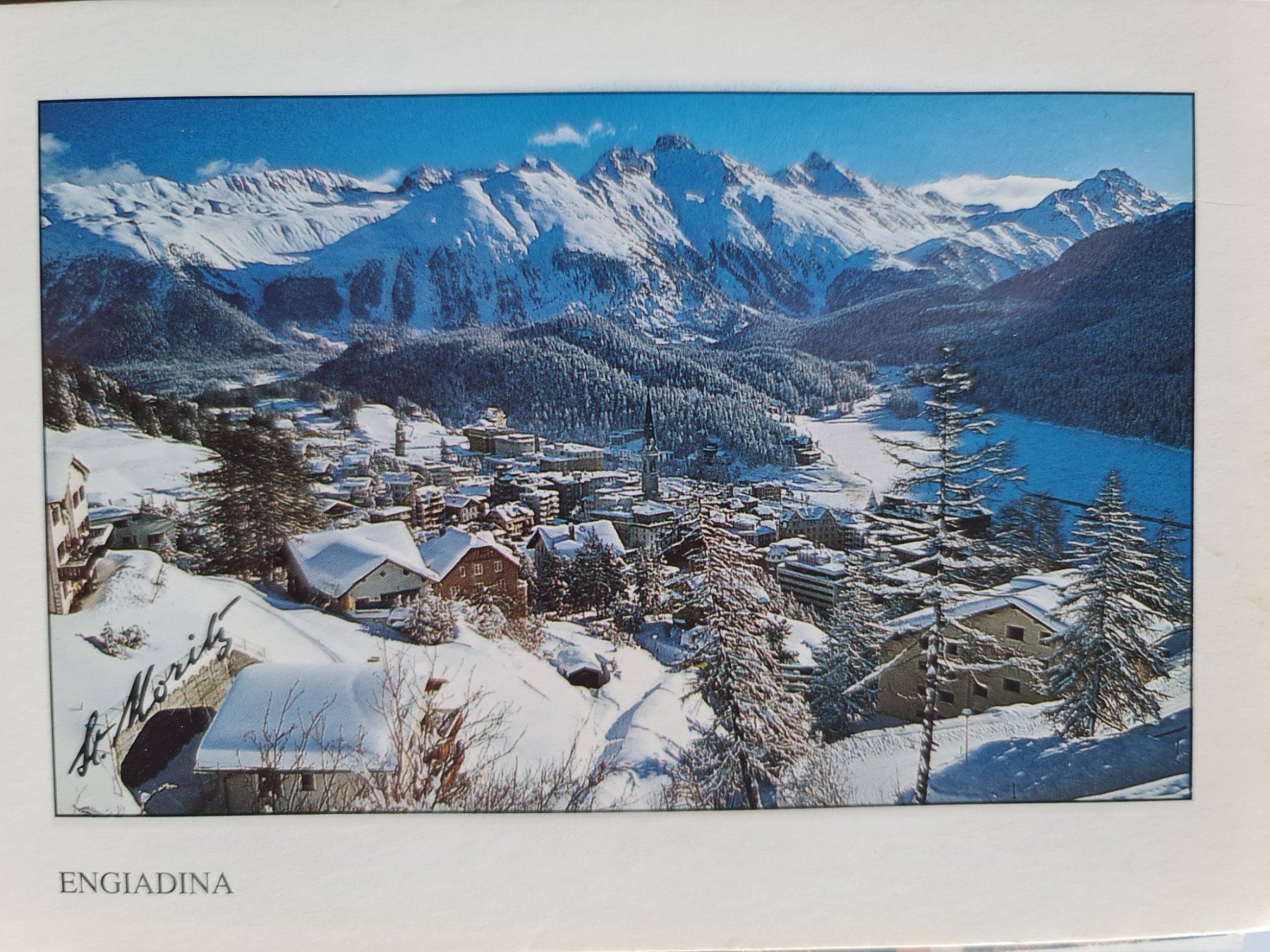 Cartoline postali: Ansichtskarte Engiadina Engadin Schweiz – Usato da Dintikon venduto da Vexi