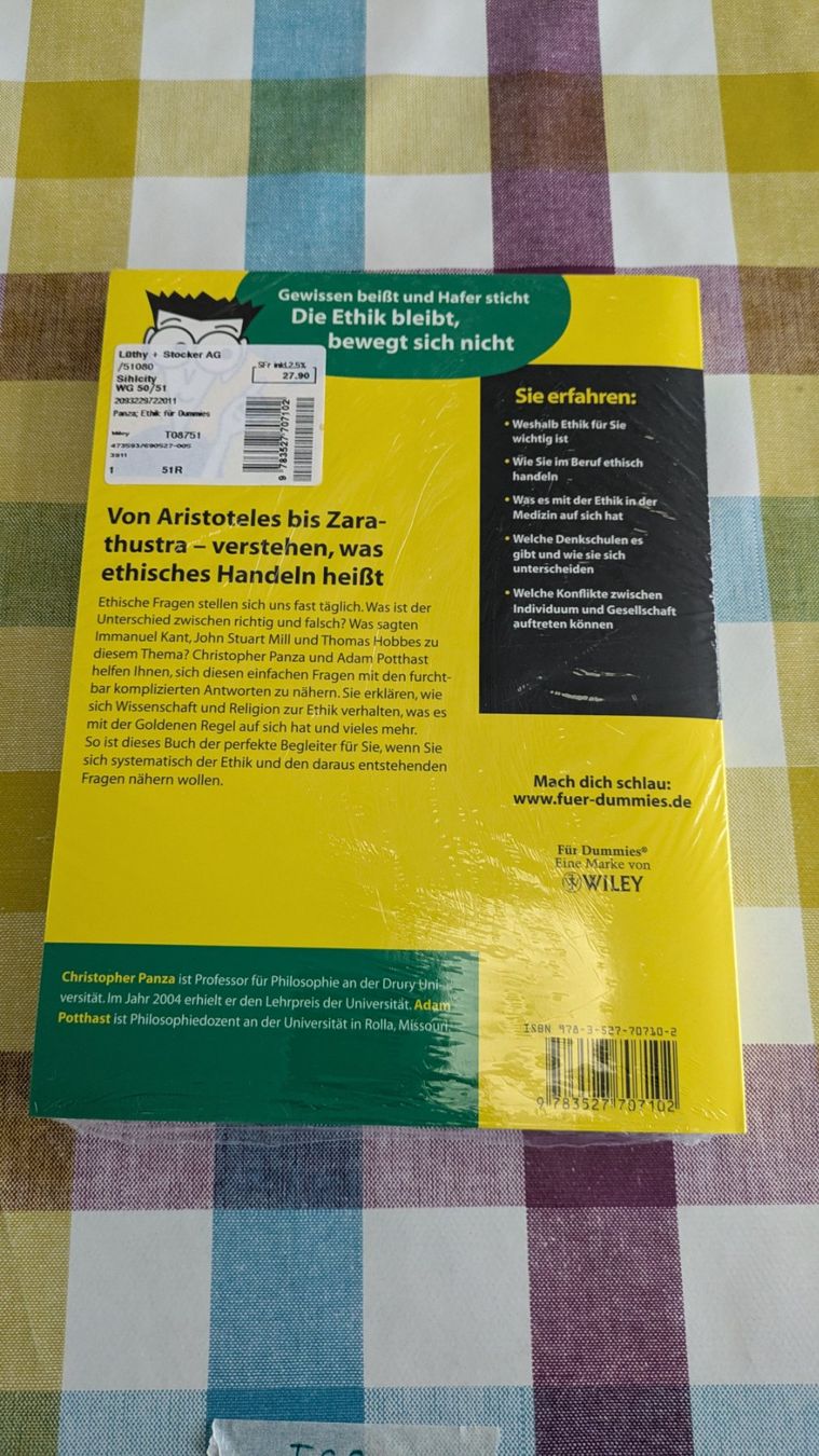 Libri: Ethik für Dummies - Neu – Nuovo (secondo la descrizione) da Staufen venduto da Fleby84 1