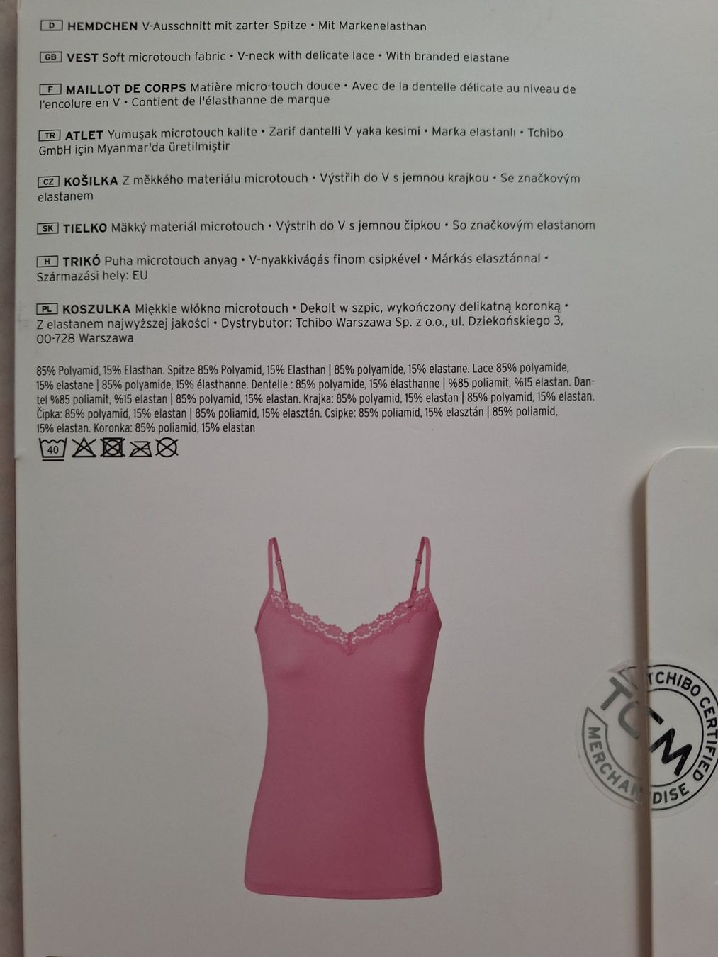 Tchibo Altra biancheria intima: Unterhemdchen – Nuovo e nell'imballaggio originale da Thun venduto da Nalu02 1