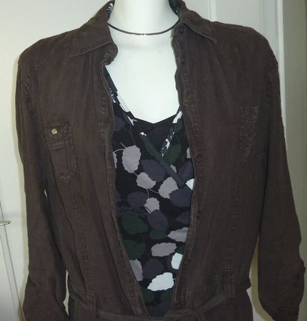 Blazer-Jacke aus reinem Leinen Gr. 44