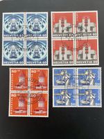 4x 4er-Block Schweizer Briefmarken aus Jahresserie 1993
