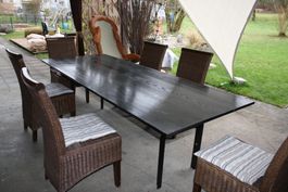 Beizentisch massiv 1mx2.50 h73cm