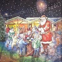 Serviette santa (w299) 2Stk.
