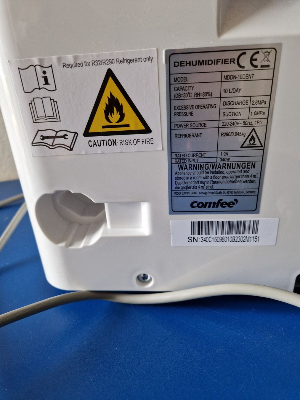 Comfee Déshumidificateurs: Comfee Luftentfeuchter 10 Liter pro Tag – D'occasion à Münchenbuchsee par Aare22 3