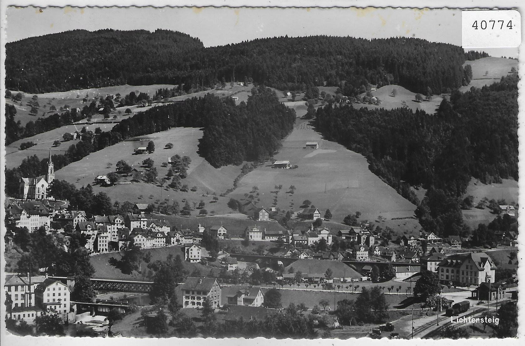 Cartoline postali: Lichtensteig - Generalansicht – Usato da Ettingen venduto da Kartenplanet