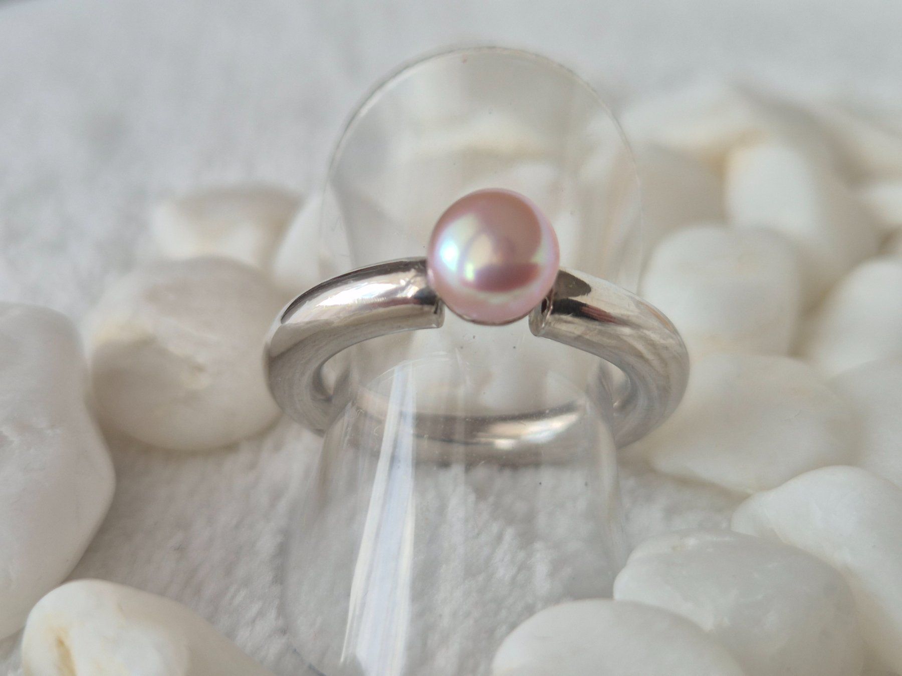 Anelli: Ring Perle Silber 925 NEU – Nuovo e nell'imballaggio originale da Dielsdorf venduto da kumsch 2