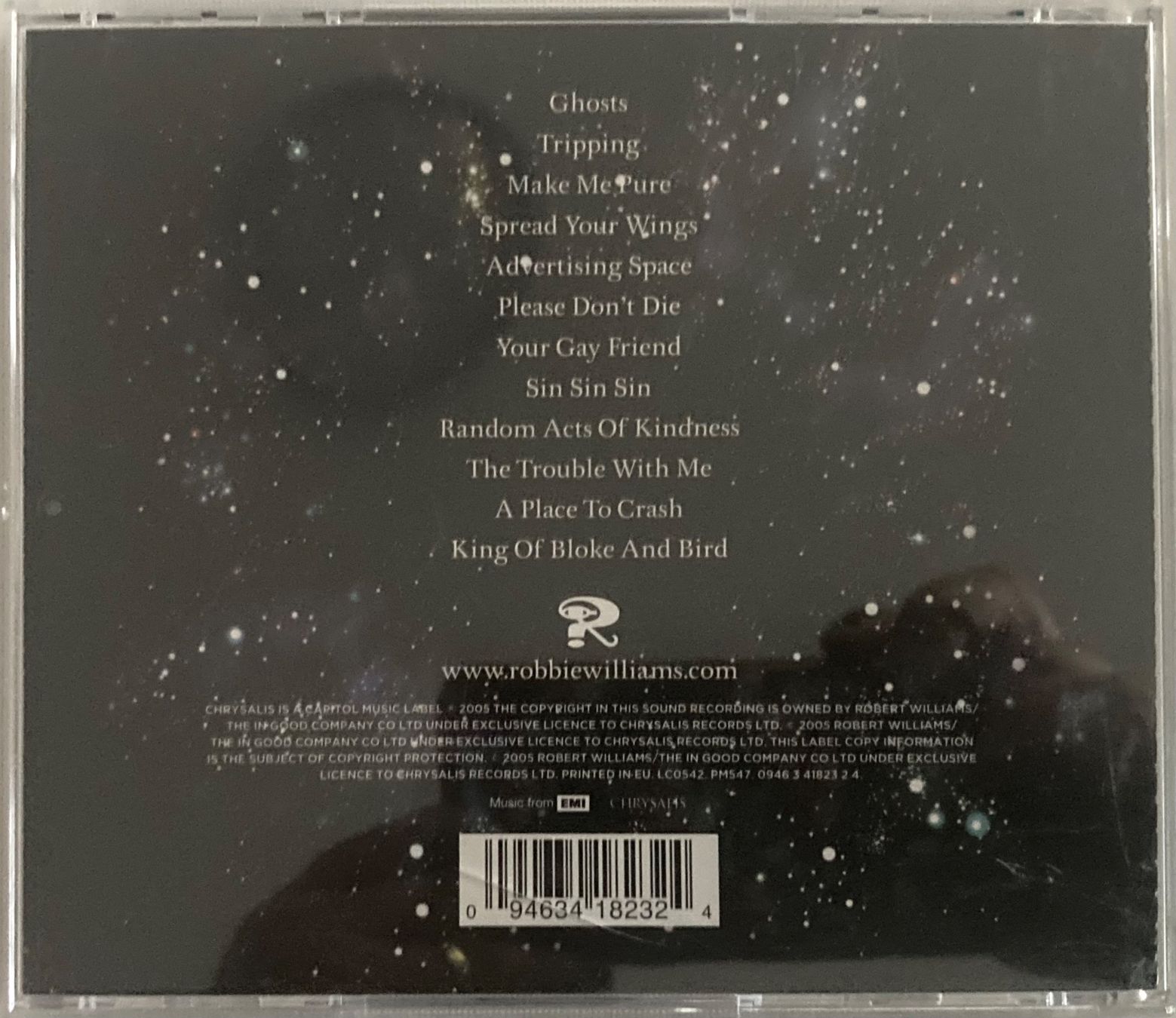 CD: ROBBIE WILLIAMS - INTENSIVE CARE – Usato da Poliez-Pittet venduto da Newtown-Records 1