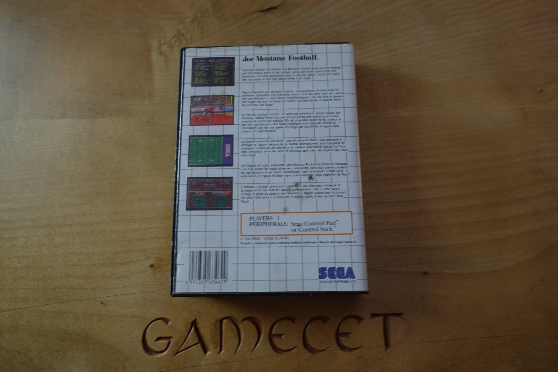 Sega Giochi: Joe Montana Football - Master System – Usato da Steinach venduto da Gamecet 2