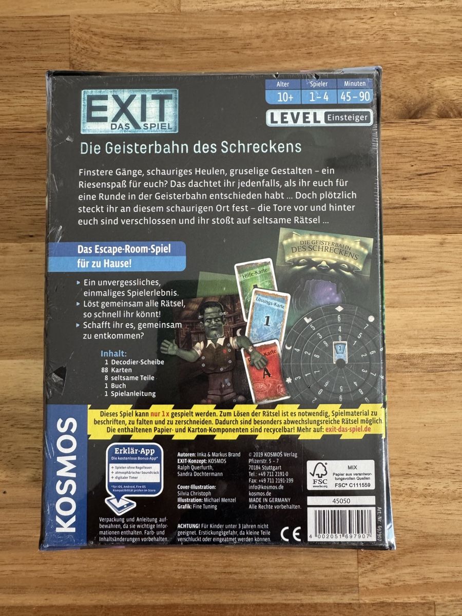 Kosmos Giochi: Exit Spiel NEU – Nuovo e nell'imballaggio originale da Schübelbach venduto da Sambodscha 1