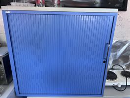 Bigla Rollladenschrank blau mit Einlegeboden gebraucht