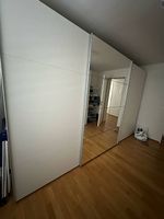 Schwebetürschrank SKOP VI - Kristallspiegel / Alpinweiss 