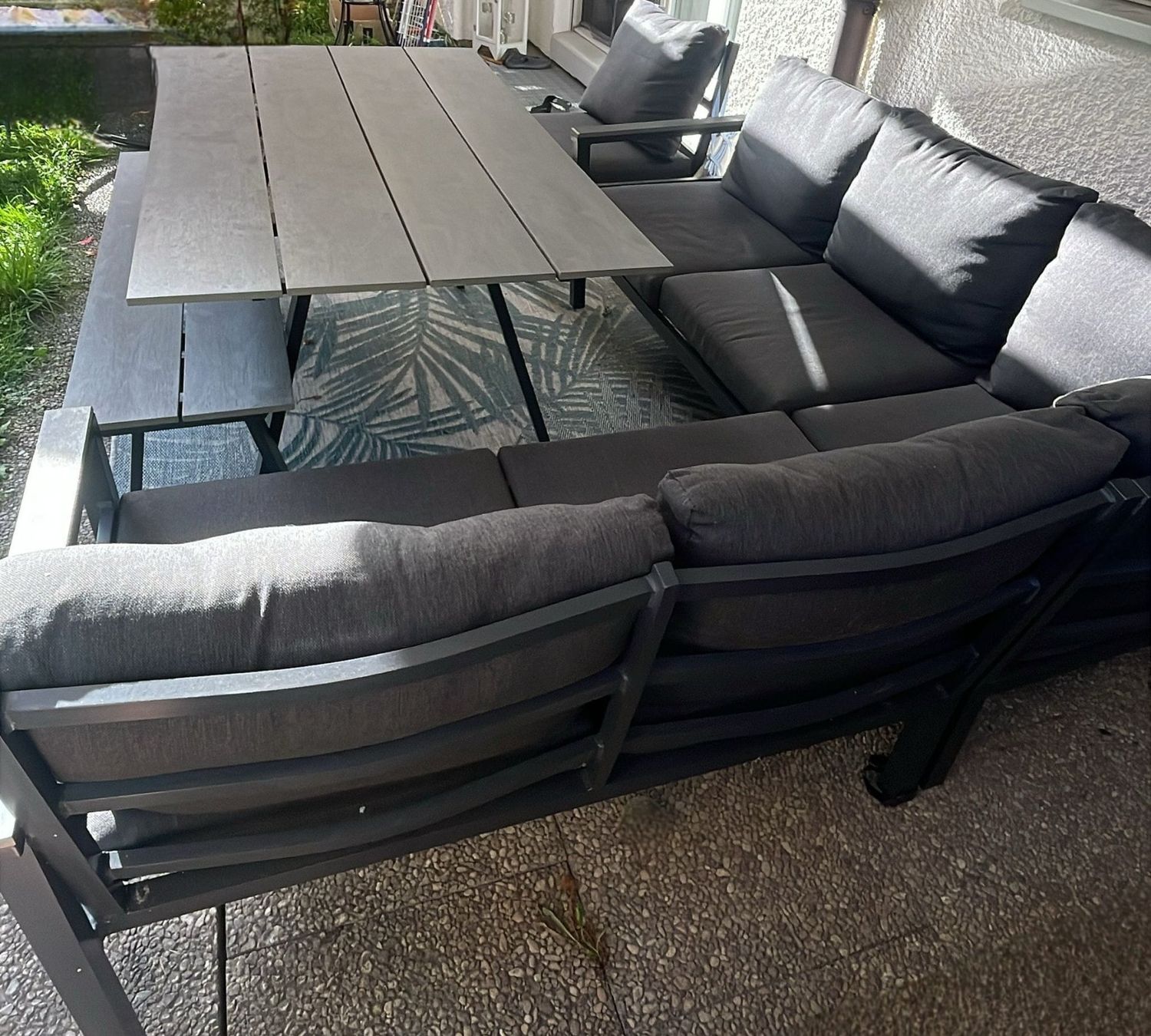 Set di tavolo e panche: Garten Ecklounge Moresco – Usato da Derendingen venduto da man_6jqm