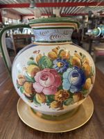Handbemalte Keramikkanne / Bauernkeramik mit floralem Dekor