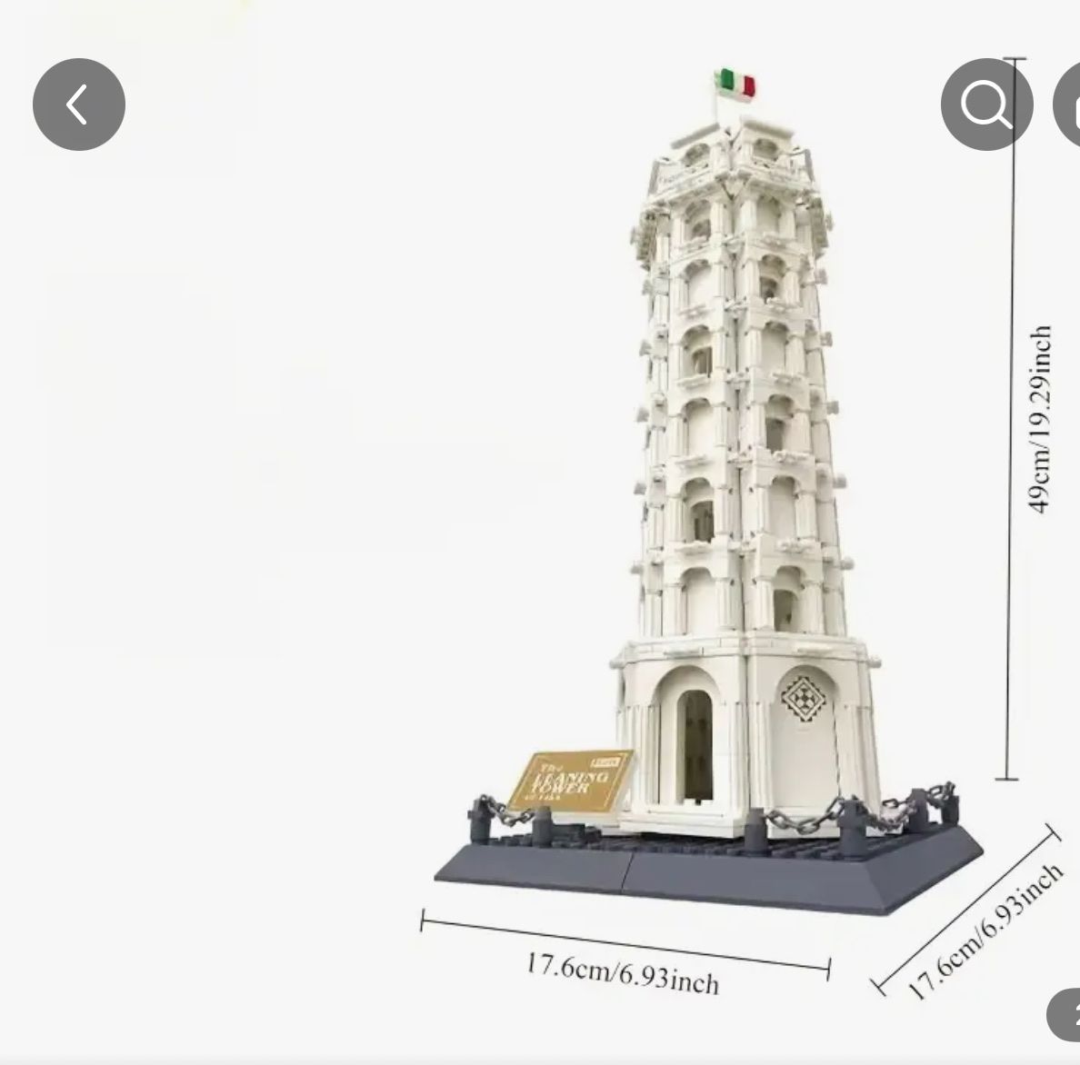 Kit di costruzioni: Der schiefe Turm von Pisa Klemmbausteine – Nuovo e nell'imballaggio originale da Recherswil venduto da Easy_sell 1