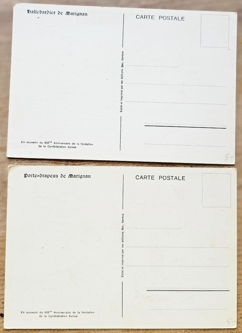 Cartoline postali: Souv.650è anniv. Confederation - Marignan – Nuovo (secondo la descrizione) da Les Valettes venduto da Nuba1 1