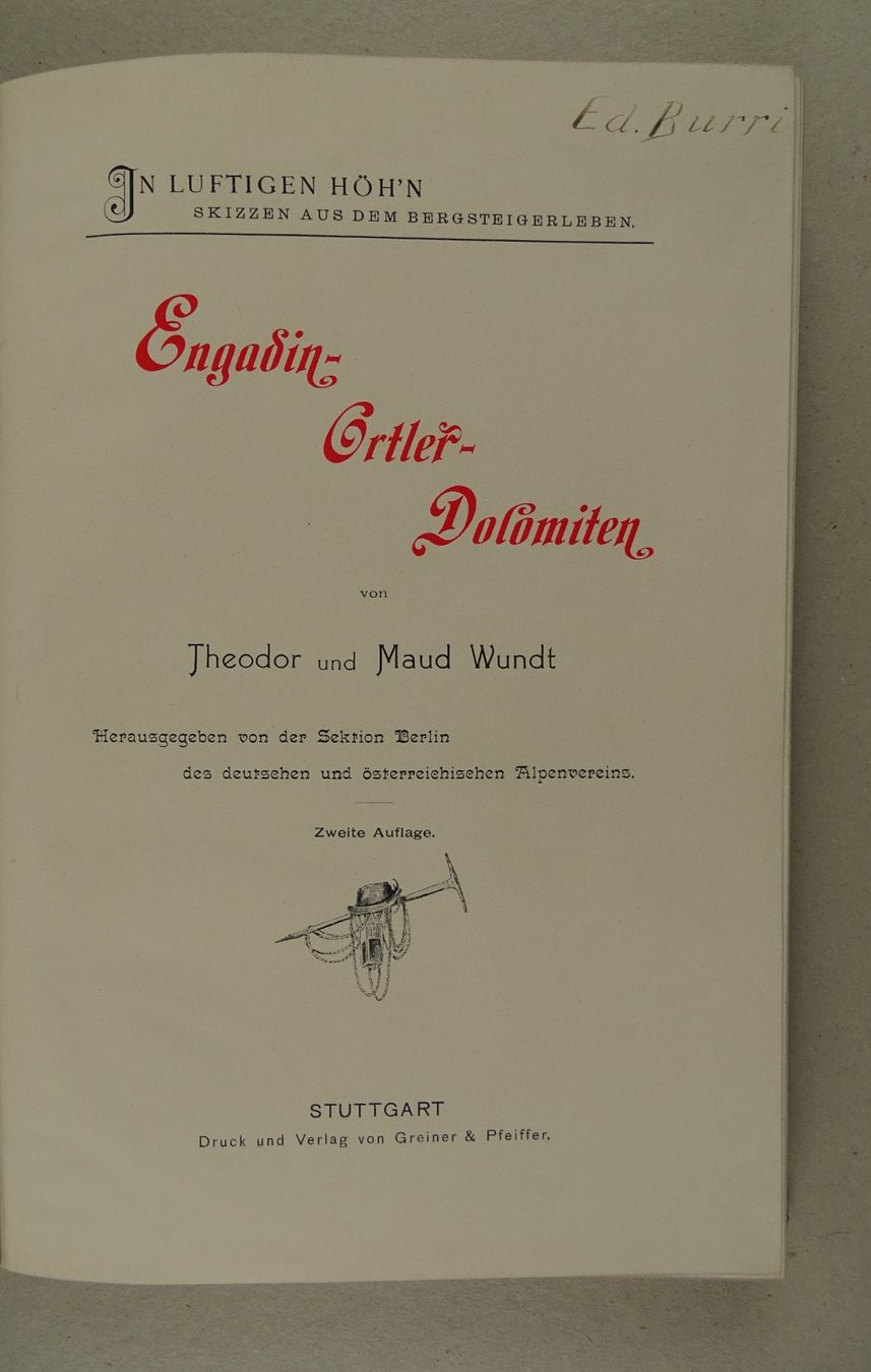 Bücher: ENGADIN ORTLER DOLOMITEN – Gebraucht aus Grüningen von Kartensammler 2