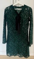 Sandro Spitzenkleid, dunkelgrün, Gr. 1