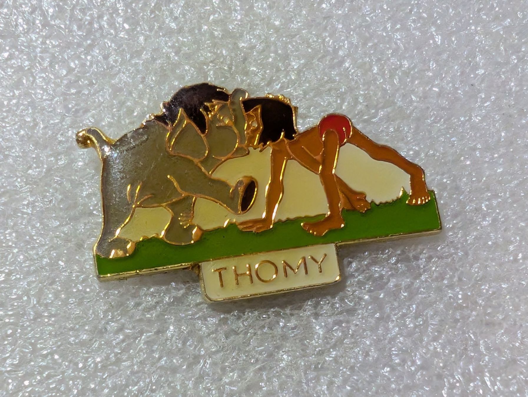 Placchette & Badge: Ansteckpin 3: Thomy – Usato da Oppligen venduto da Pin-Fall-Shop