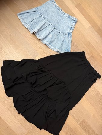 Jeansrock und Carmen-Rock Grösse 170/XS