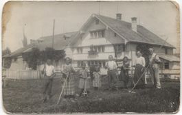 LANDWIRTSCHAFT/BAUERNHAUS 1910 beim Heuen AR?