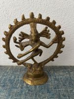 Antike Shiva Statue, Messing, Indien, Vintage