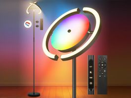 Moderne RGB LED Stehlampe 28W mit Fernbedienung, Stehleuchte