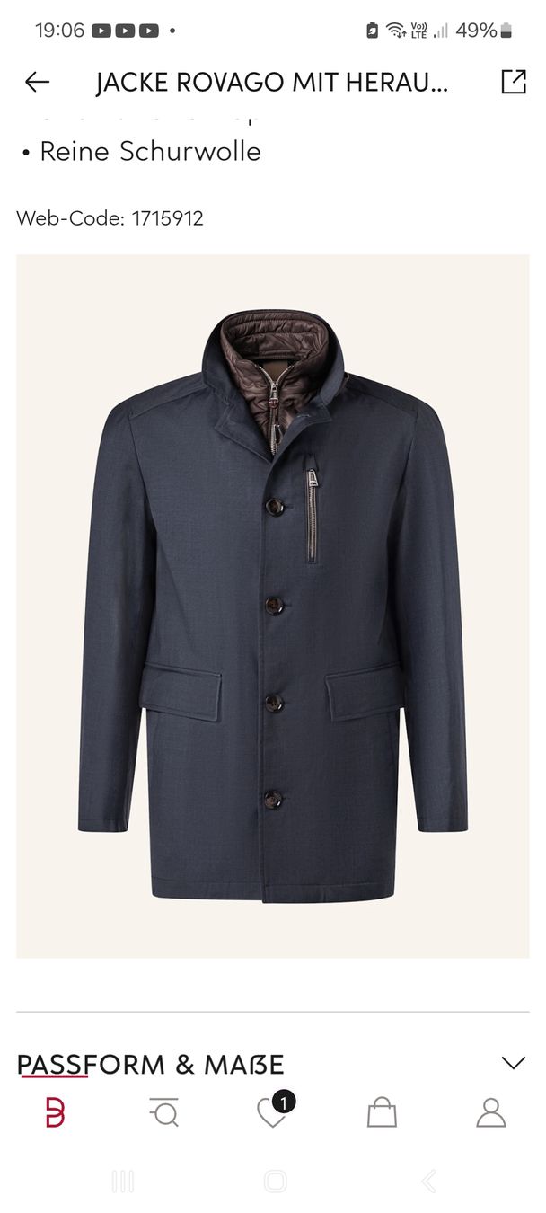 Windsor Giacche: Windsor Herren Jacke, Top Zustand, Gr.M, Grau – Usato da Thun venduto da Alexanna