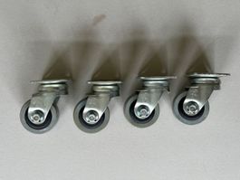4x Schwerlastrollen, Lenkrollen, Rollen, Räder, Werkstatt