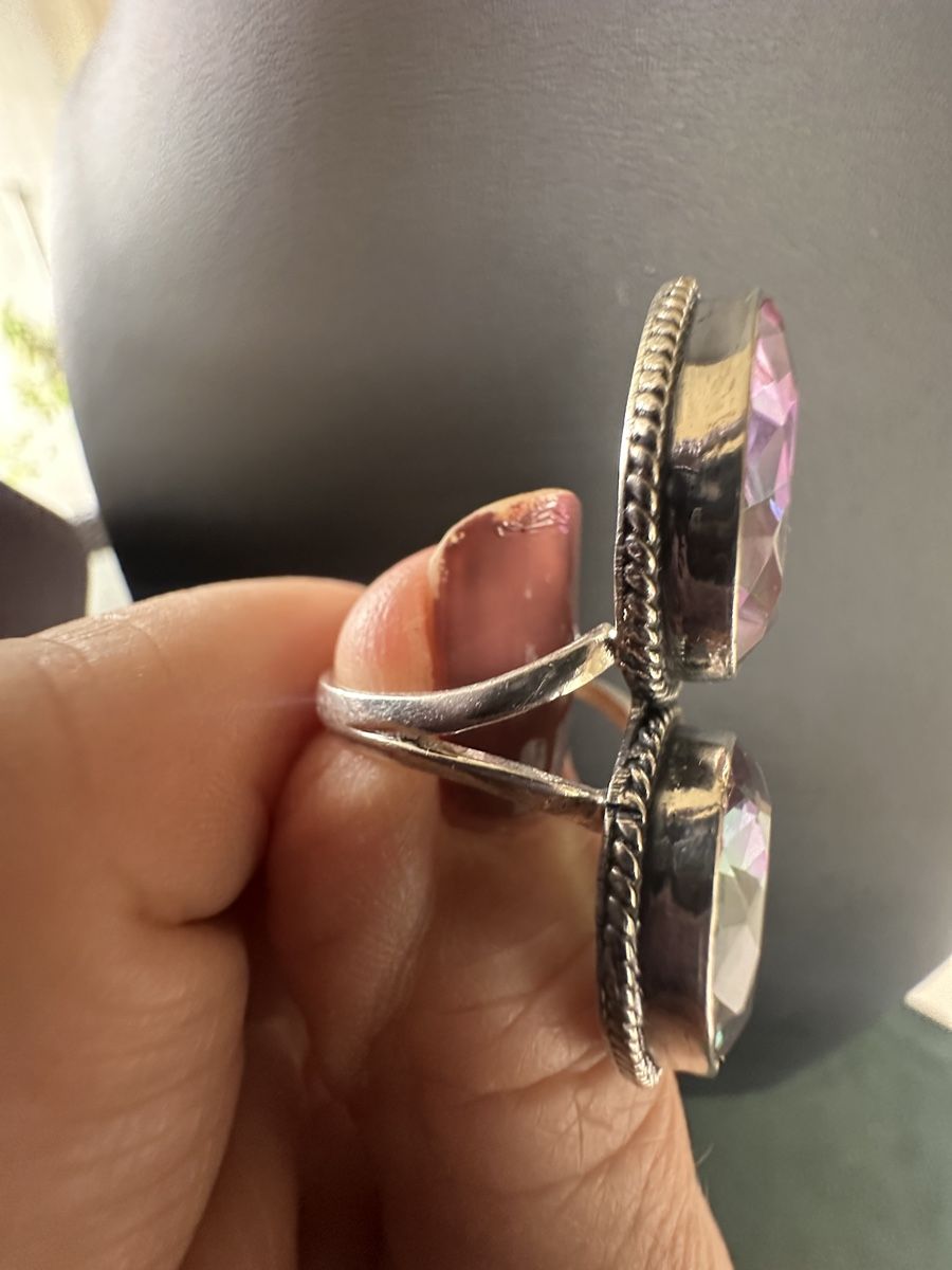 Anelli: Doppelter Mystic Topas Ring, Grösse  57-58, Silber 925 – Nuovo e nell'imballaggio originale da Kriens venduto da Hortensie6 3