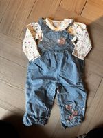 Latzhose-Blumenbody Set🦋 Gr. 74