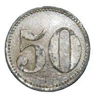 Jeton Konsum Genossenschaft Burgdorf * 50 Rp Zink vernickelt