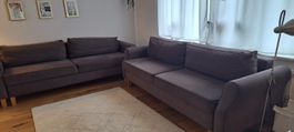 Sofa / Schlafsofa – 2 identische Sofas, dunkelgrau