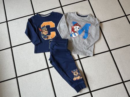 2 Tshirts + 1 pantalon Paw Patrol, Gr. 86-92cm