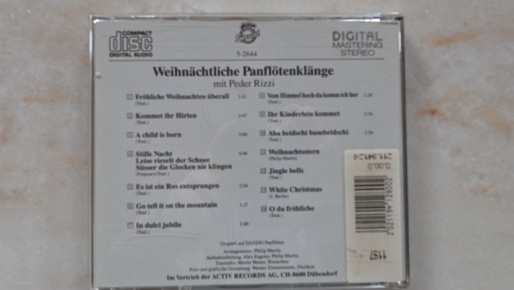 CD: Weihnächtliche Panflötenklänge mit Peder Rizzi CD – Usato da Männedorf venduto da Yoshi_87 2