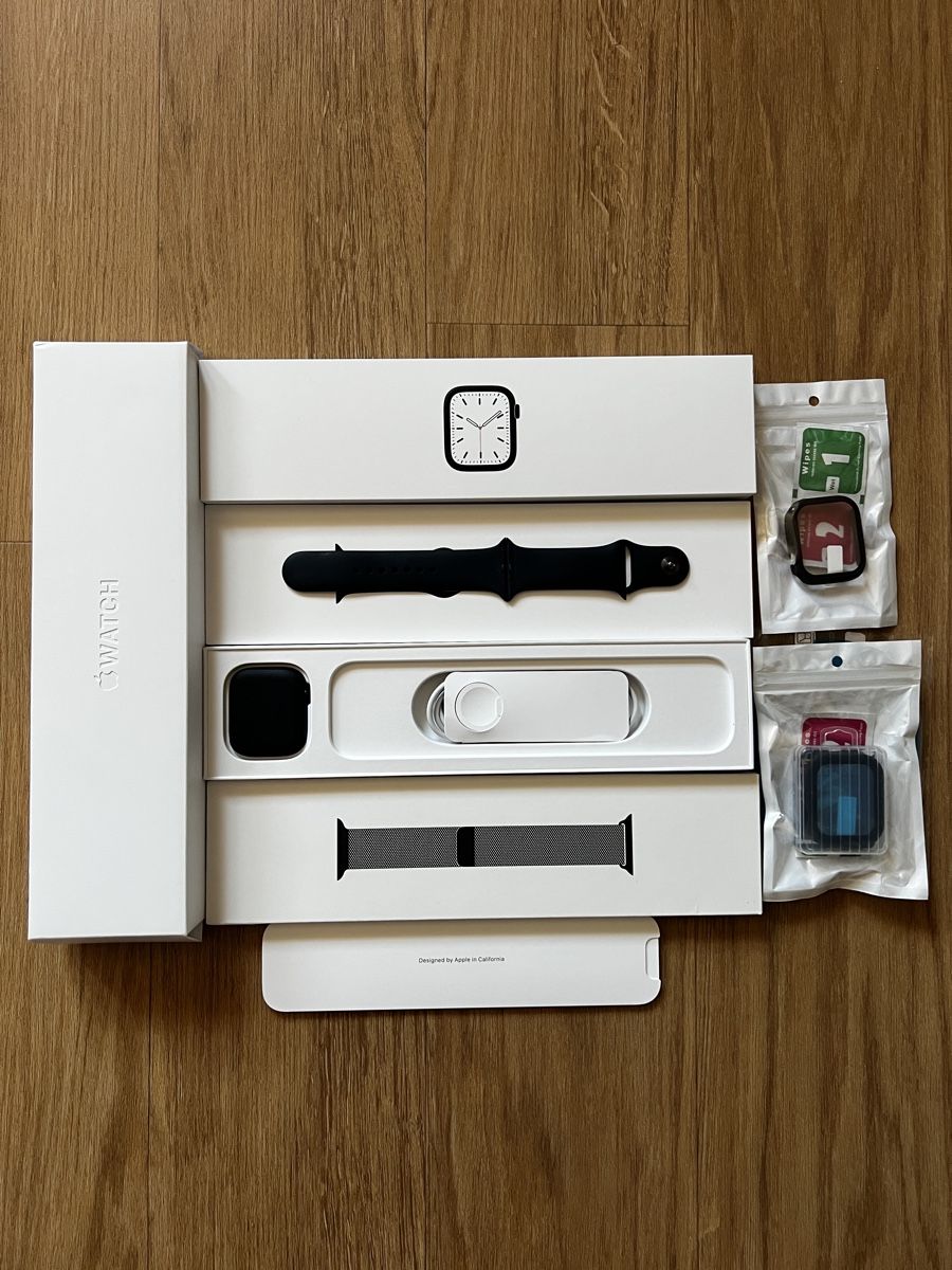 Apple Smartwatch: Apple Watch Series 7, 45 mm, Midnight Aluminium, GPS + Cellu – D'occasion à Boll par Onesto91 1