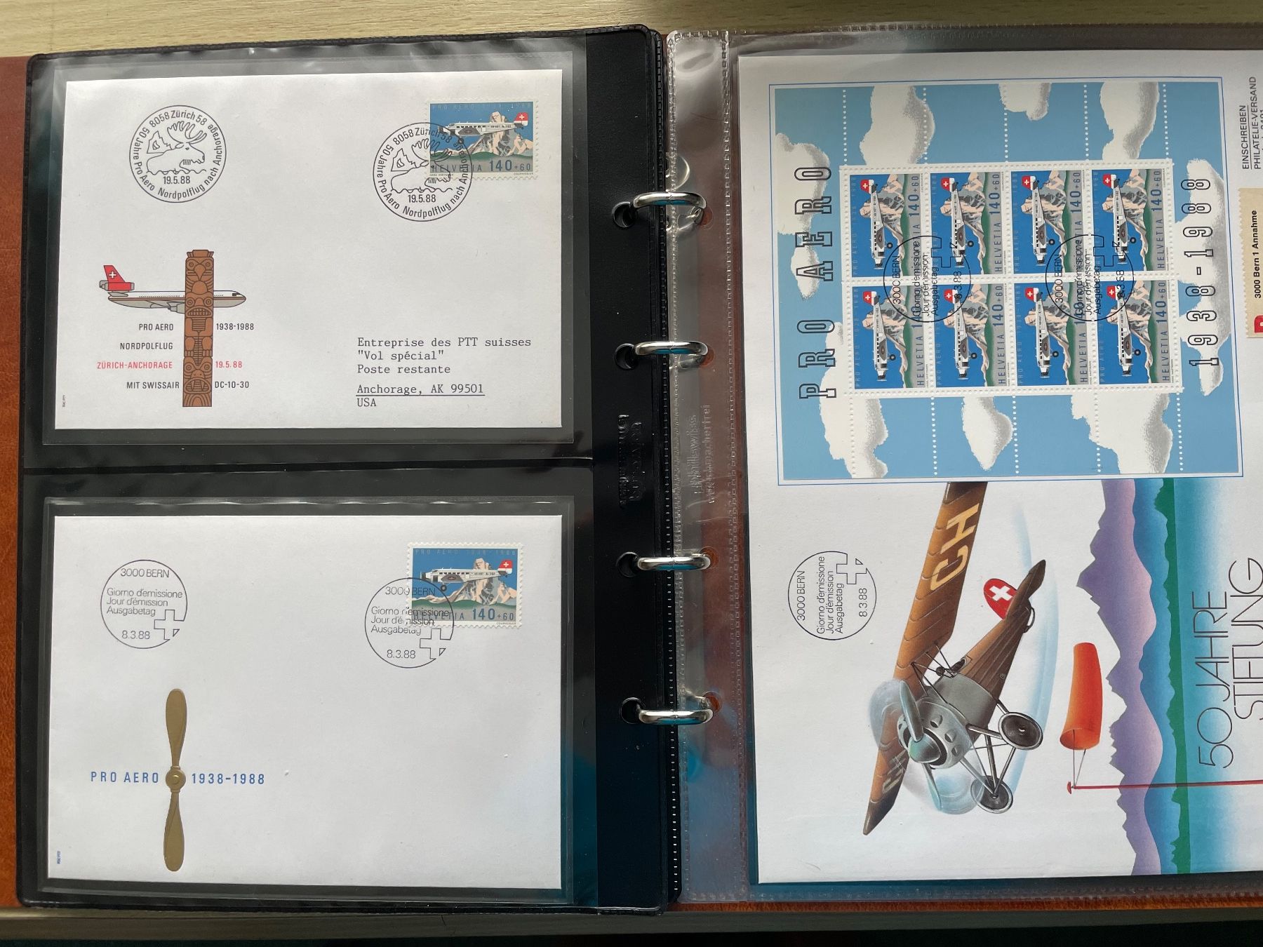Tutti i francobolli: Cl. AVIATION, soigné. – Usato da Sonceboz-Sombeval venduto da Comment2 1