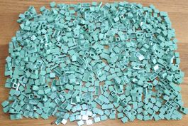 Lego Steine Teile Plättli sand green sand grün ca. 300 gr.