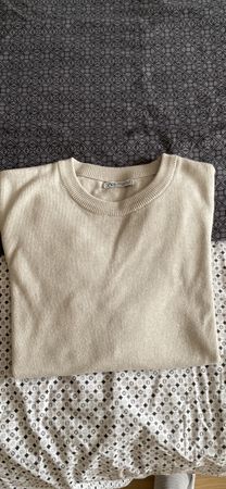 Pull beige clair Zara - Taille M