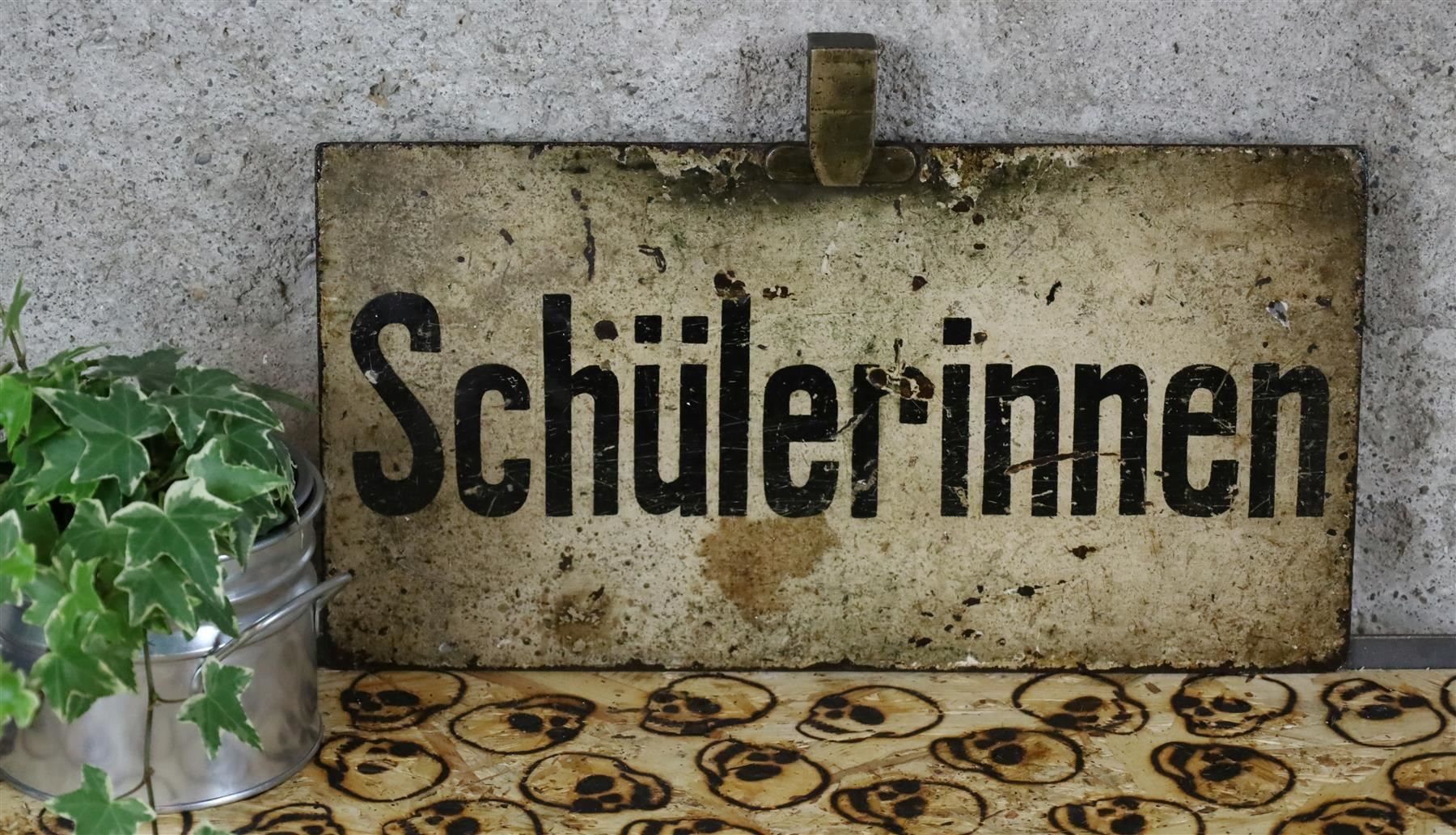 Insegne: Eisenschild "Schülerinnen, Schüler" – Usato da Birrwil venduto da brandschatz_birrwil 2