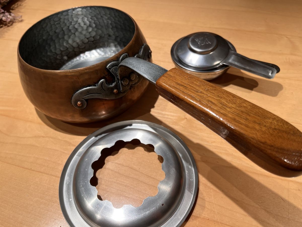 Padelle: Caquelon Kupfer, Alp Rose – Usato da oensingen venduto da Shakti4