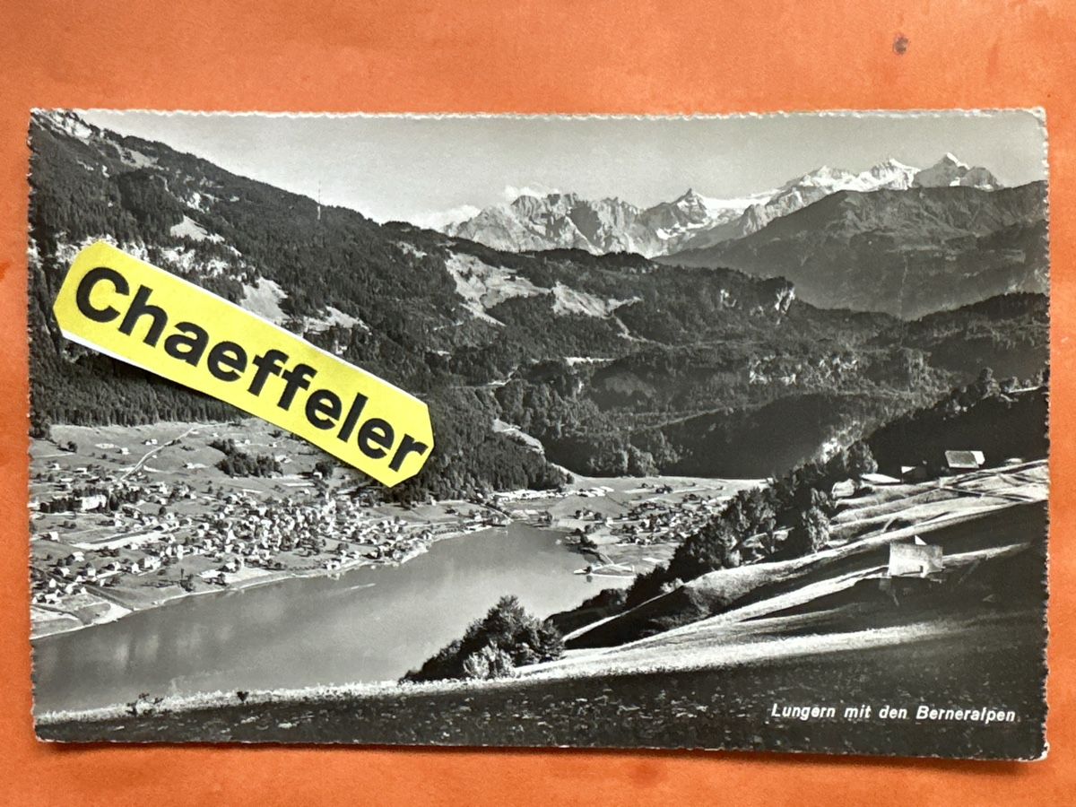 Cartoline postali: Alte Ansichtskarte Lungernsee, mit den Berneralpen  Schweiz – Usato da Zürich venduto da Chaeffeler