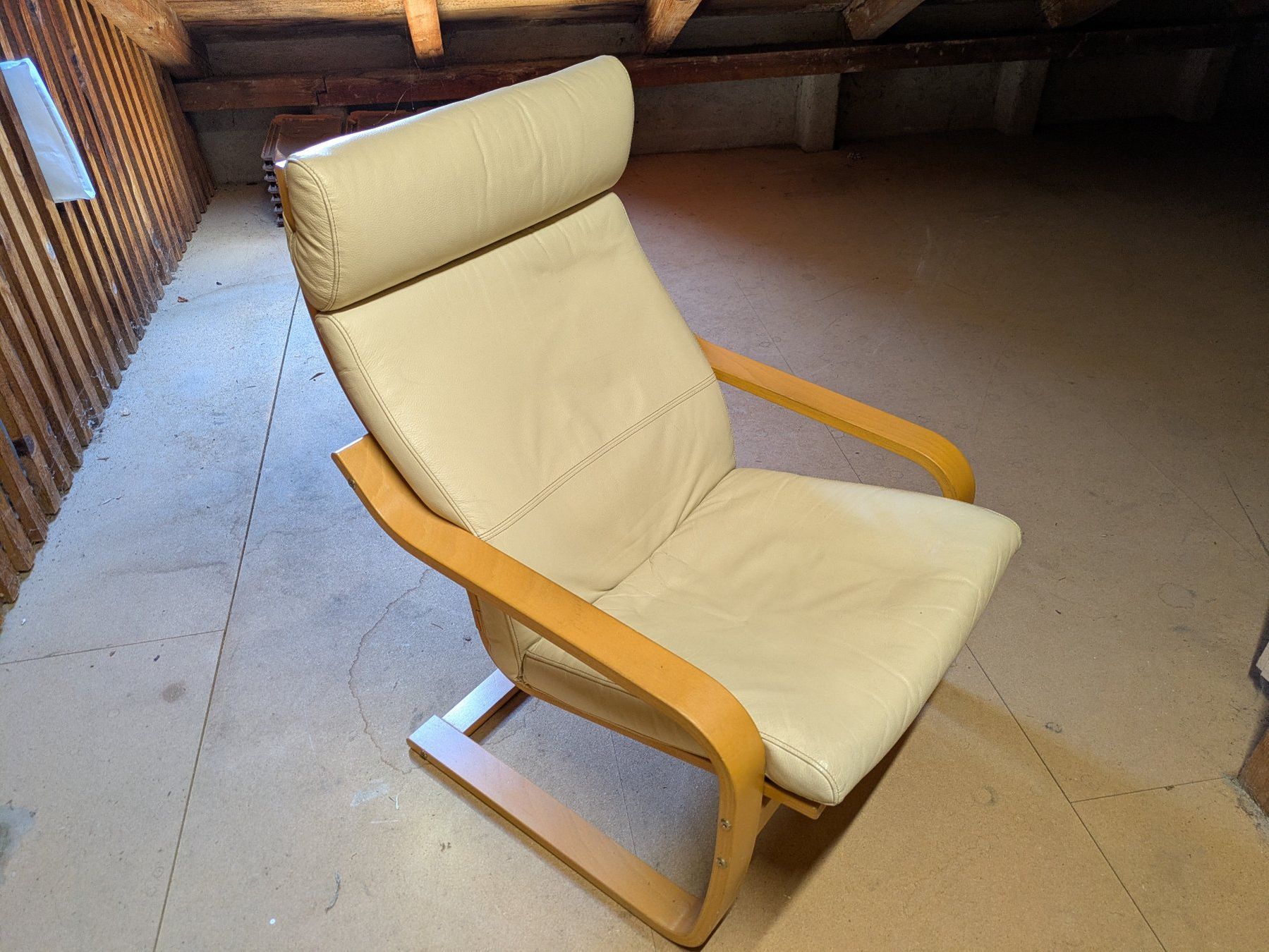 Ikea Poltrone: Sessel Leder beige Ikea – Usato da Hünibach venduto da Ezell 1